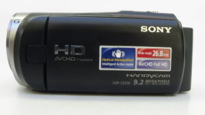 Filmadora sony hdr-cx330 e Câmera de vídeo com zoom servo motorizado para movimentos suaves